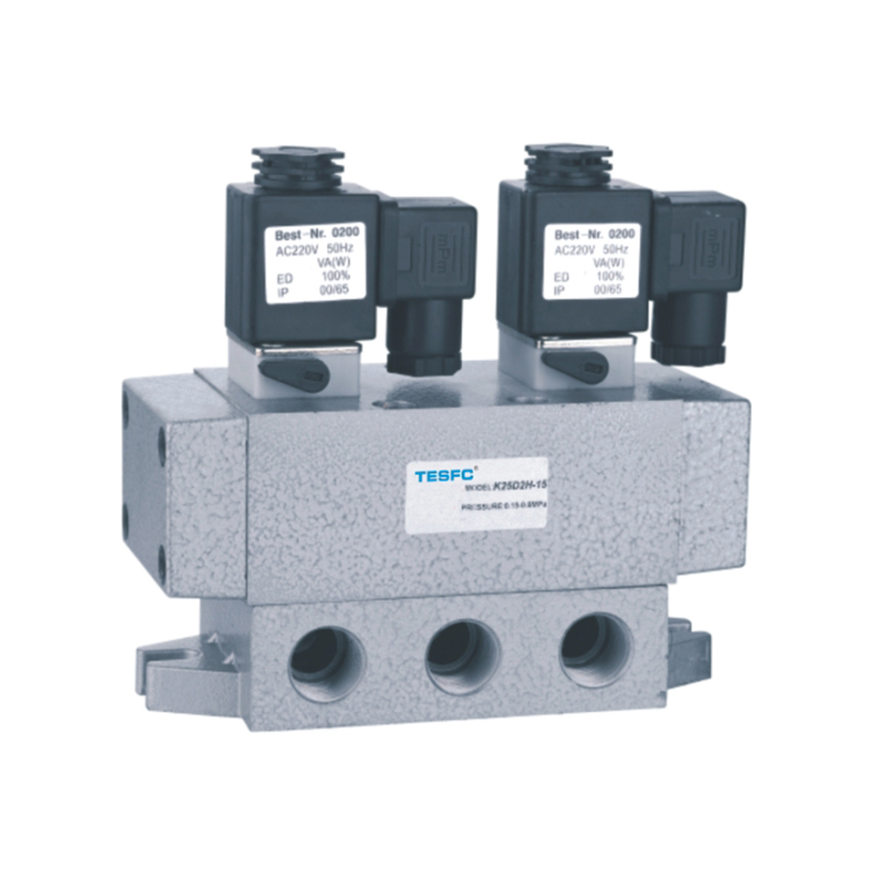 K Five-Way Sliding Column Reversing Pneumatic Solenoid Valve