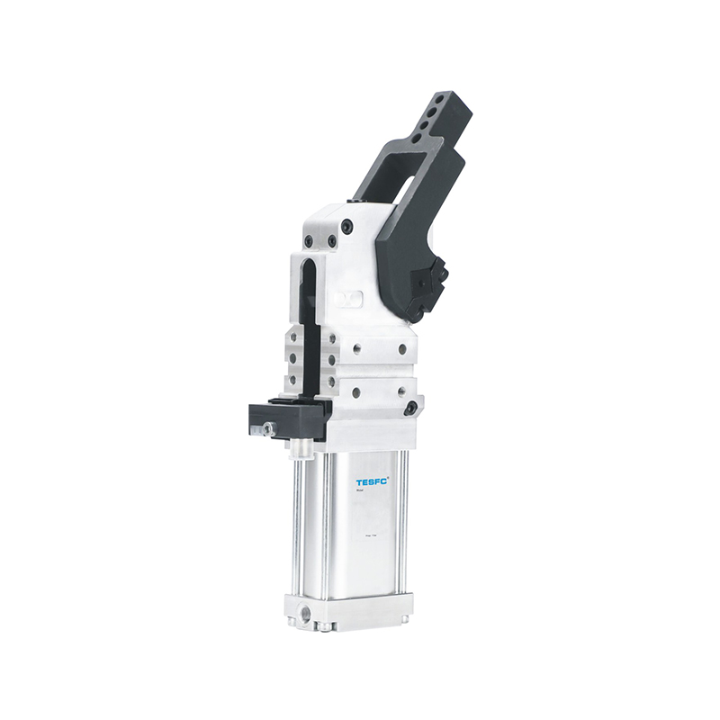 The image shows the CKZ3T air cylinder with a compact metal body, threaded mounting section, side pneumatic port, and extended piston rod for welding fixture applications.