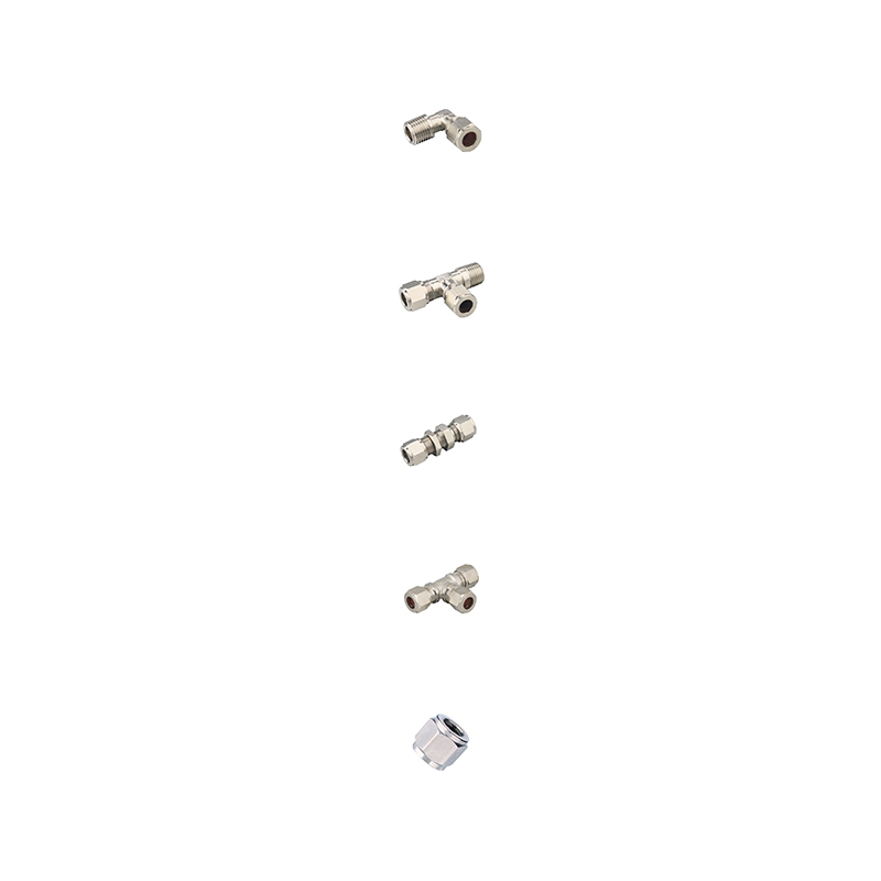 Ferrule Fittings Pneumatic Accessories with various metal connectors for secure and efficient pneumatic connections.