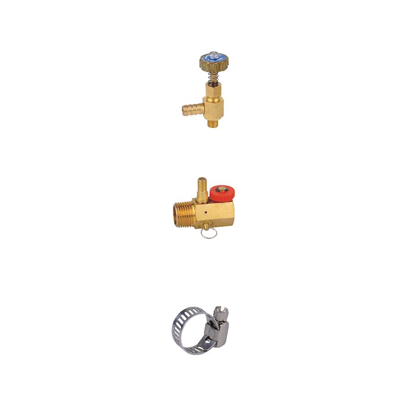 Metric Connectors Pneumatic Accessories with various brass fittings, ensuring secure connections in pneumatic systems.