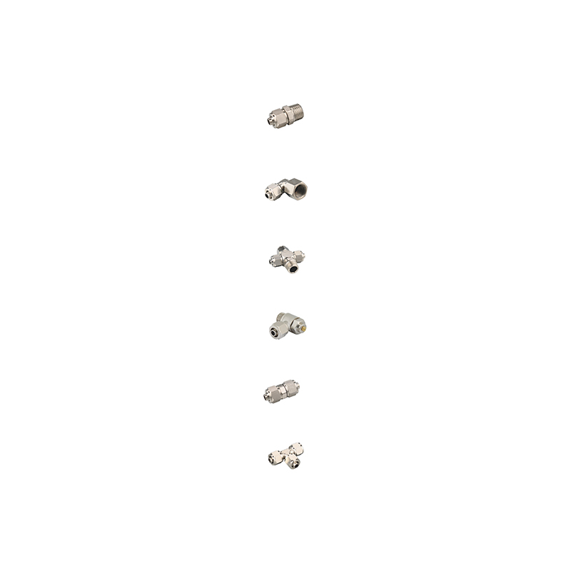 Quick Twist Fittings Pneumatic Accessories featuring various metal connectors for efficient and secure pneumatic connections.