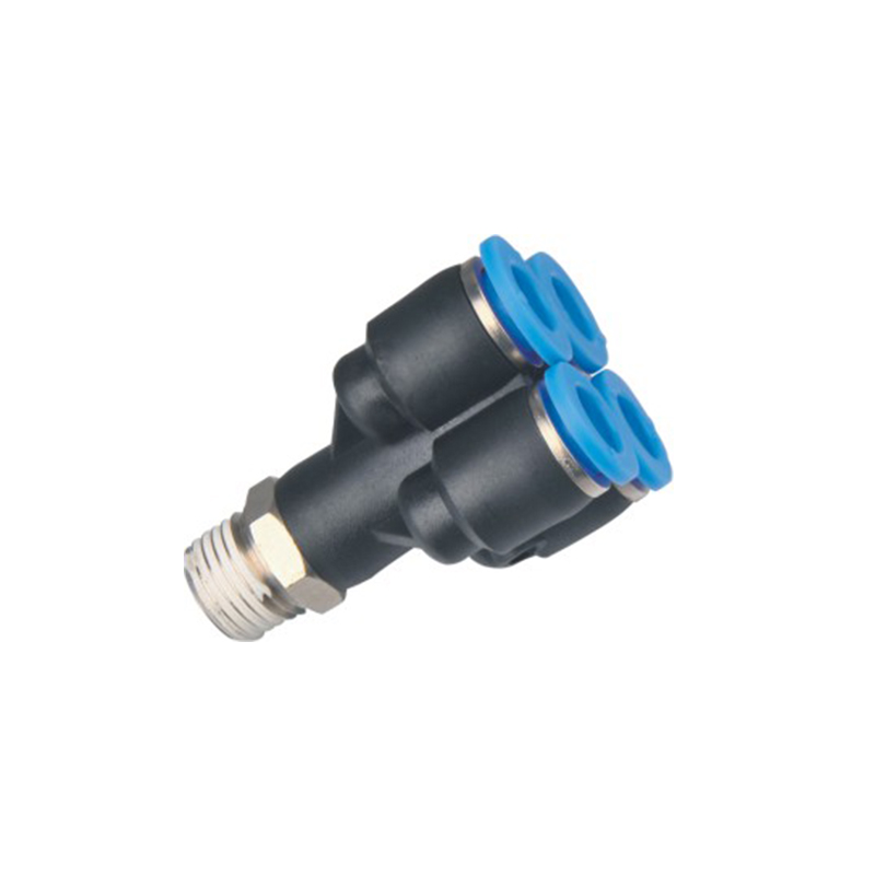 Standard Quick Connect Fittings Pneumatic Accessories with dual connectors for efficient pneumatic connections.